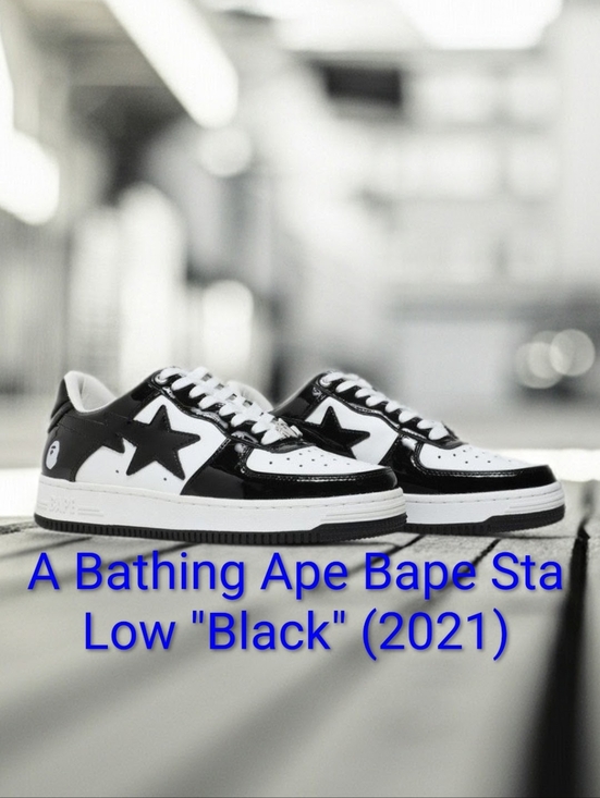A Bathing Ape Other - A Bathing Ape Bape Sta Low "Black" (2021) M9.5/W11 EUC